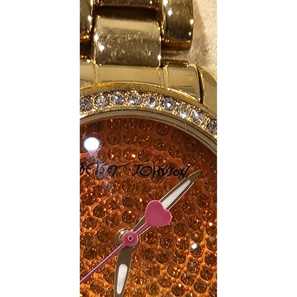 Betsey Johnson Orange‎ Crush Womens Watch Gold Bracelet Orange Dial BJ00272-12 main image 13